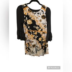 Dainty Jewells black layering top and Maurice’s high low top!